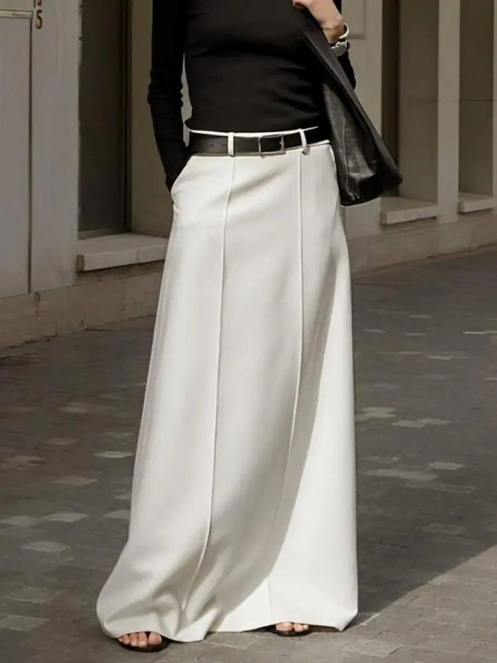 Elegant High Waist H-Line Skirt