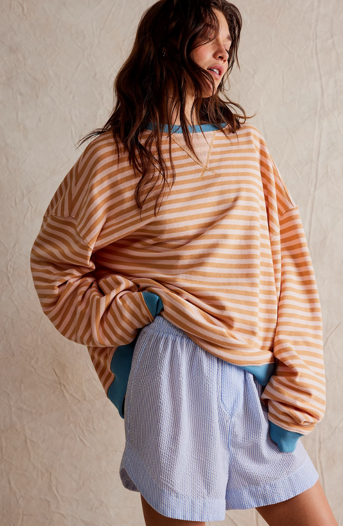 Livly Striped Oversized Sweater