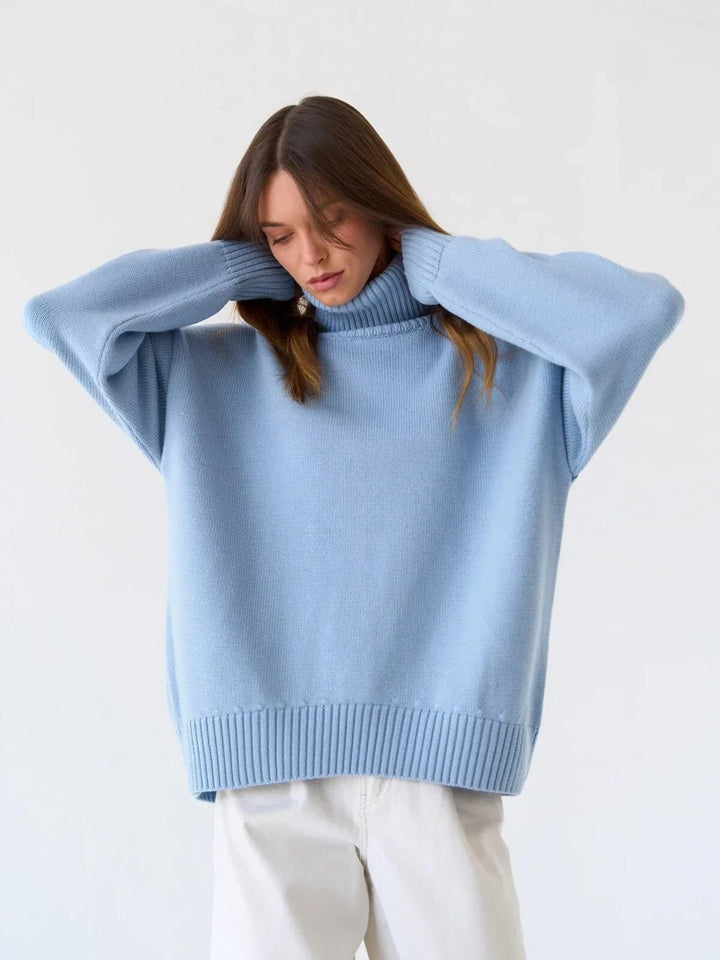 Oversized Loose Turtleneck Sweater