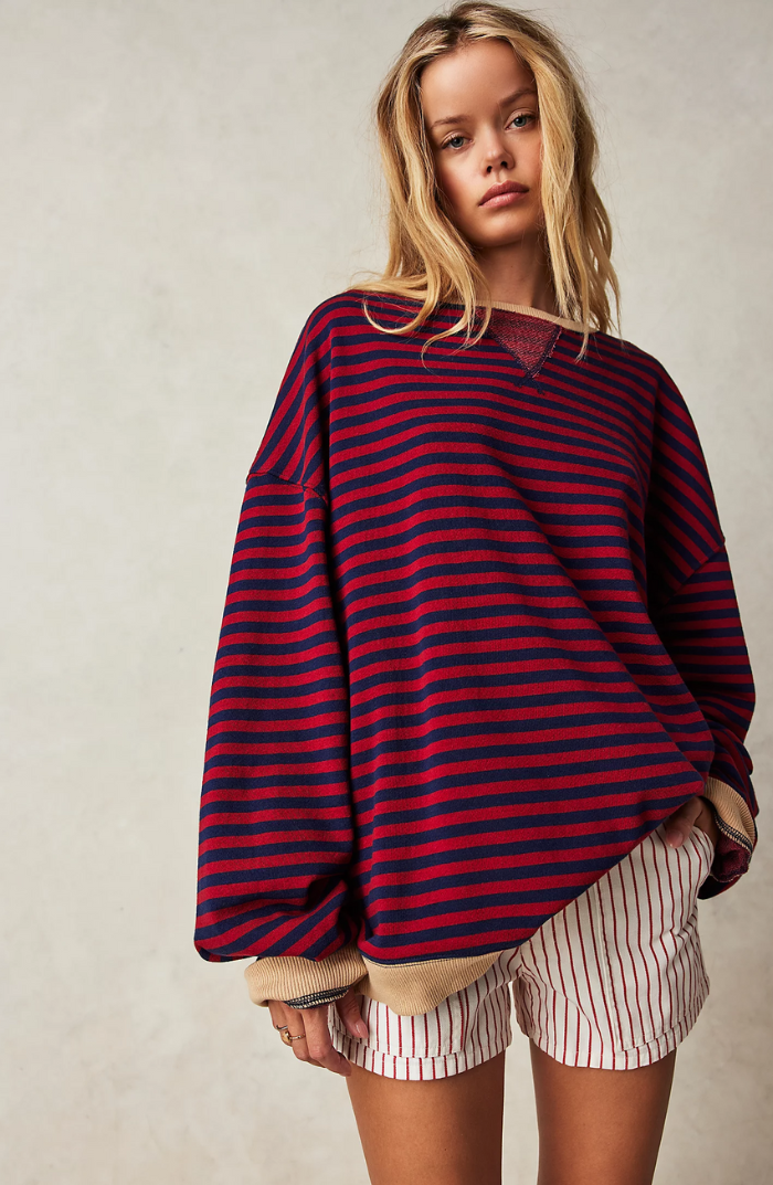 Livly Striped Oversized Sweater