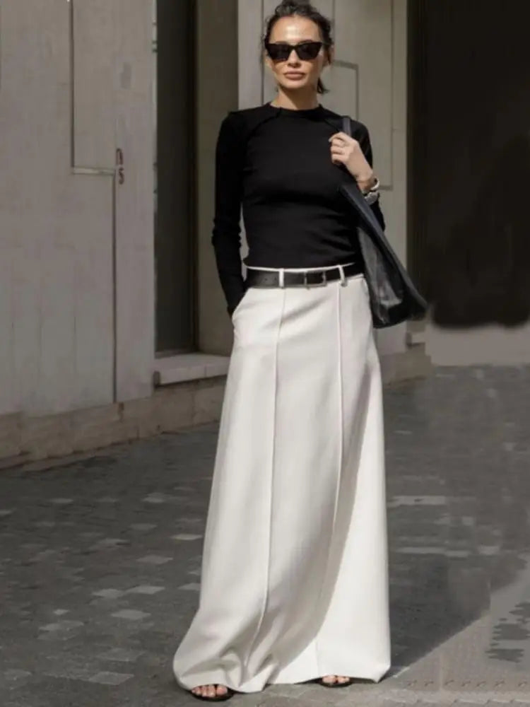 Elegant High Waist H-Line Skirt