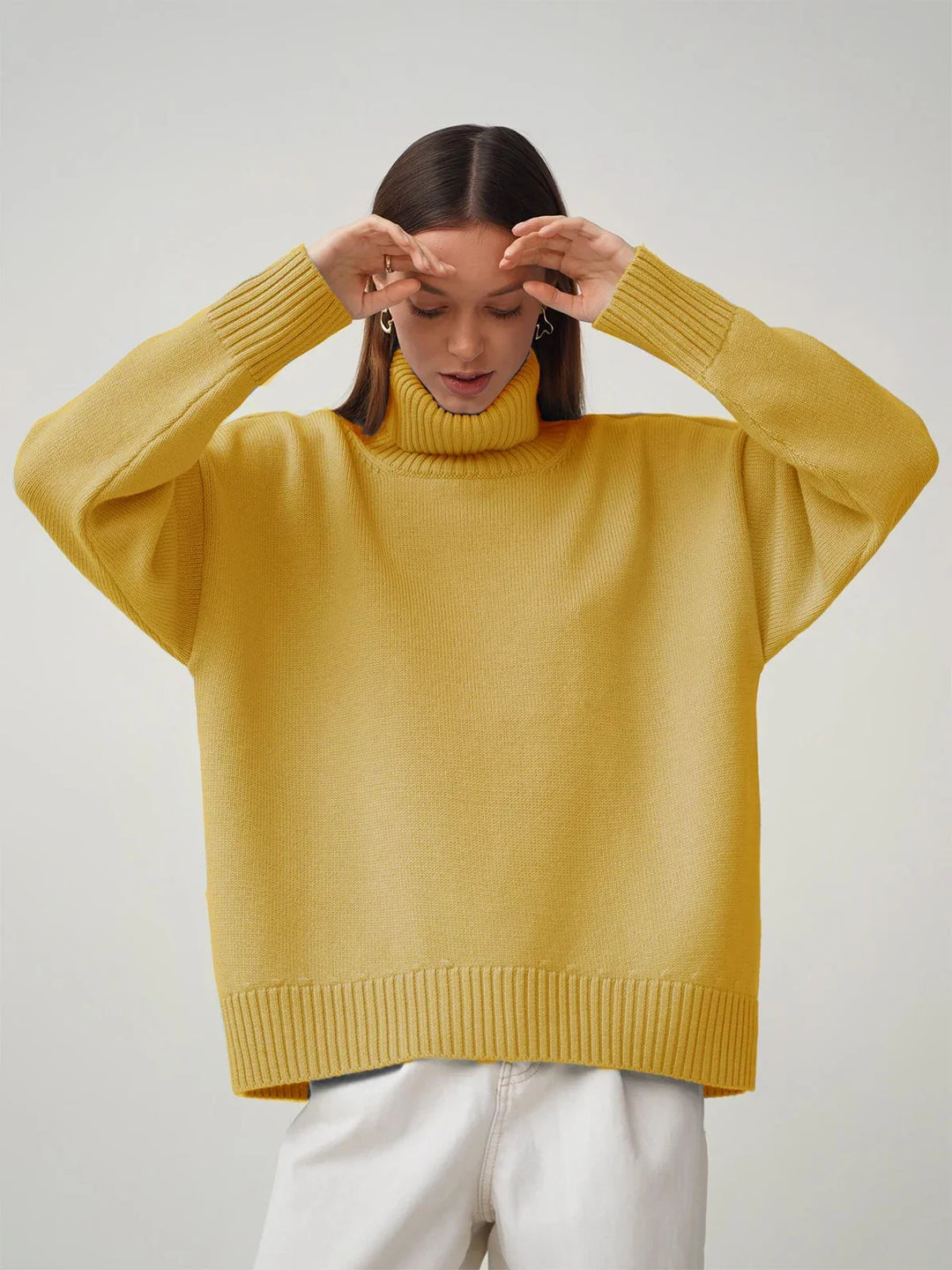 Oversized Loose Turtleneck Sweater