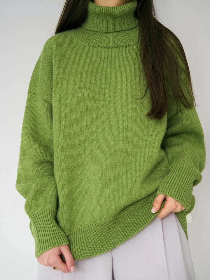 Oversized Loose Turtleneck Sweater