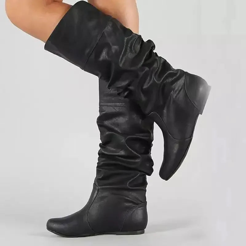 Ladies' Flat Middle Boots