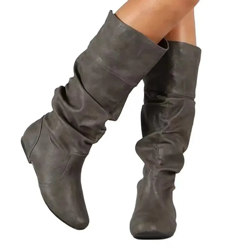 Ladies' Flat Middle Boots