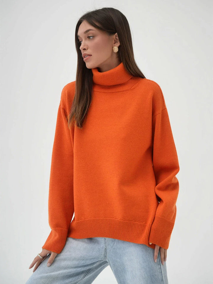 Oversized Loose Turtleneck Sweater