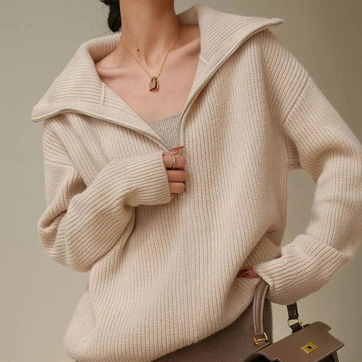 Women's Turtleneck Loose Lapel Knitwear