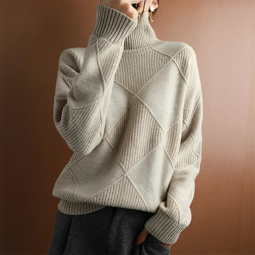 Structured Turtleneck Sweater